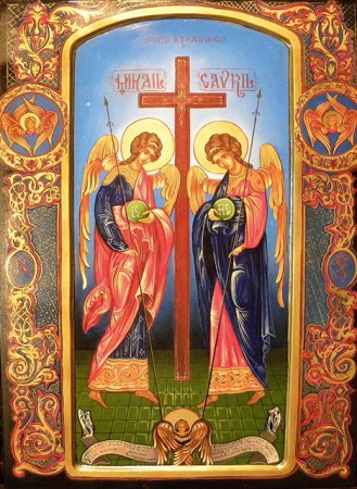 Sf. Arhangheli Mihail si Gavril (45/70cm)