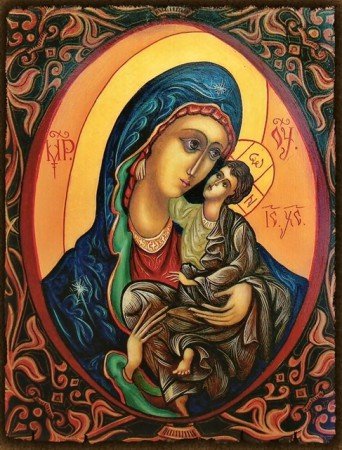 Maica Domnului cu Pruncul (22/27cm)